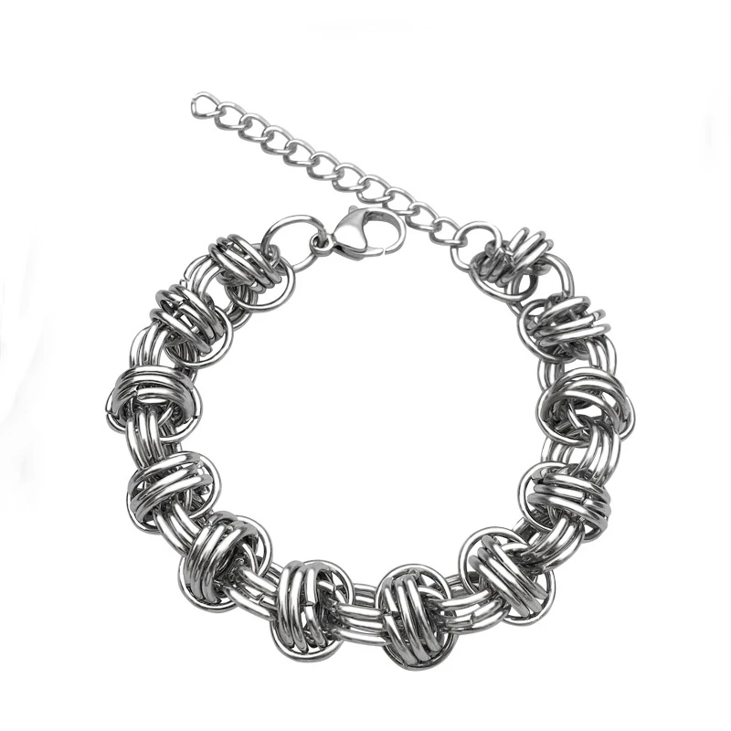 Модный хип-хоп браслет из титановой стали для мужчин и женщин ночного клуба хит