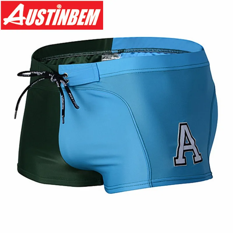 Купальные костюмы AUSTINBEM, мужская спортивная одежда, Natacao Dos Ho, мужские купальные костюмы, спортивная одежда, сшитые плавки, Banador Hombre