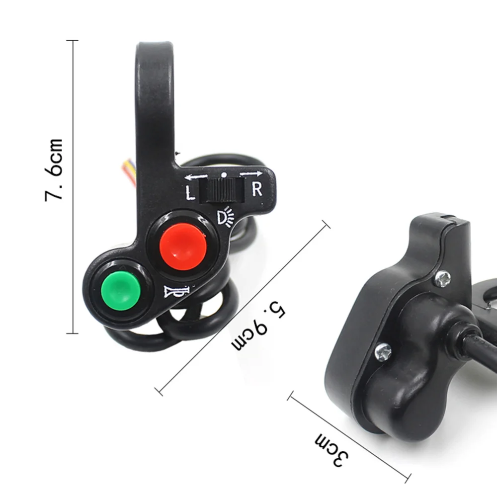 

Multifunction Motorcycle E-bike Tricycle Replacement Switch with Headlight Turnlight Horn Switch