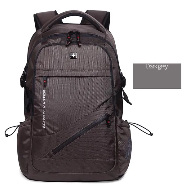 Швейцарский Мужской рюкзак mochila с защитой от кражи, рюкзак USB для ноутбука, школьные дорожные сумки, водонепроницаемый деловой Рюкзак 15,6 17 дюймов для ноутбука wo для мужчин - Цвет: gray