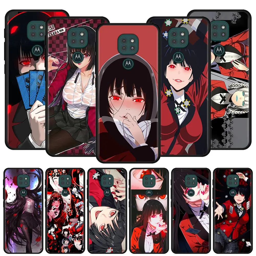 

Phone Case for Motorola G9 Play One Fusion Plus G8 Power Lite Cover For Moto Hype G Stylus E6s Funda Anime Kakegurui