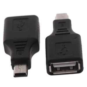 Переходник Mini USB (штекер)USB (гнездо), поддержка OTG, для передачи и синхронизации данных, для зарядки, планшетов, телефонов, для AUX автомобиля, MP3, проигрывателей, планшетов, U-диска