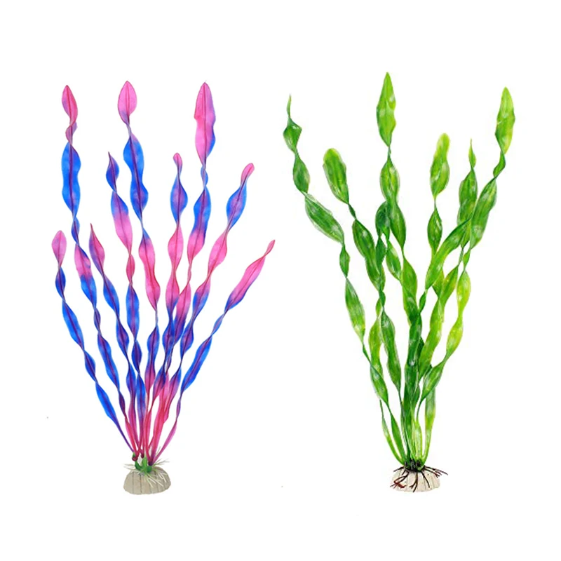 Artificial Seaweed Water Plants for Aquarium Plastic Fish Tank Plant Water Weeds Ornament Grass Viewing Decorations Accessories 