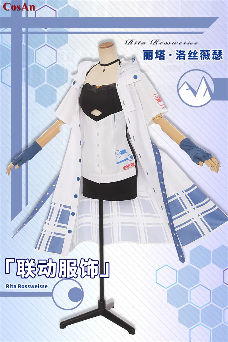 

New Game Honkai Impact 3 Rita Rossweisse Cosplay Costume Fashion Lovely Uniform Dress Activity Party Role Play Clothing S-XL
