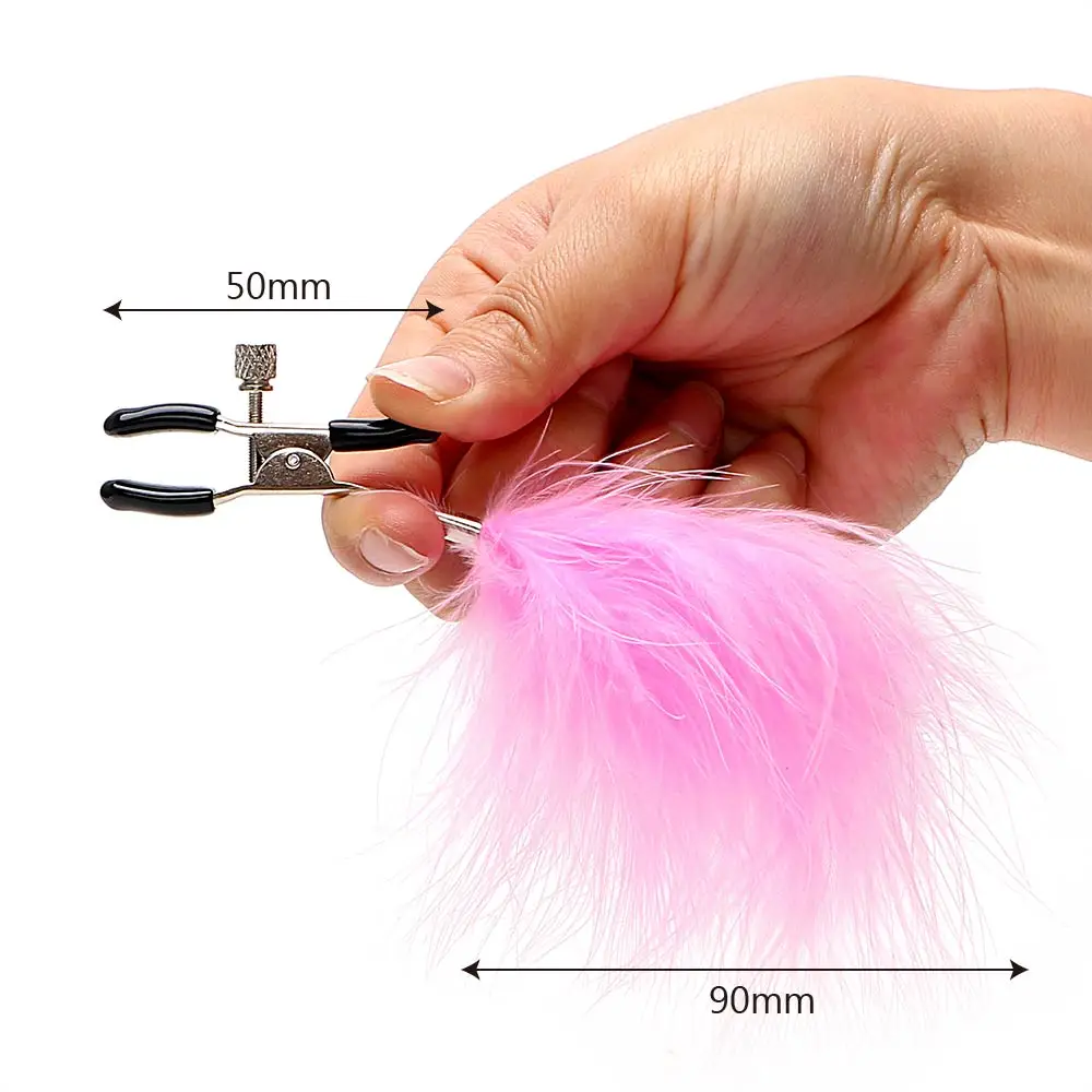 VATINE перо сосковые зажимы игры для взрослых секс игрушки стимулятор сосков Секс