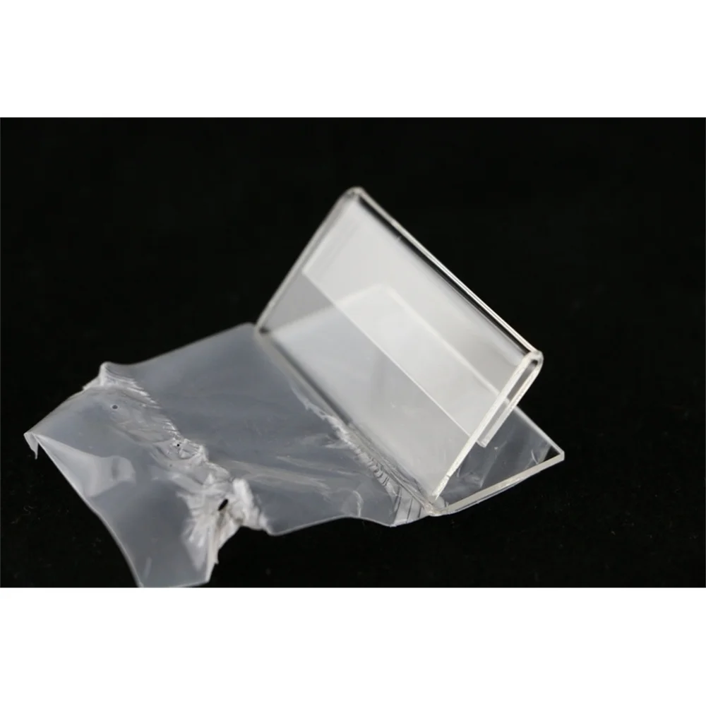 6 шт., прозрачные пластиковые держатели для карт, 1,5 мм