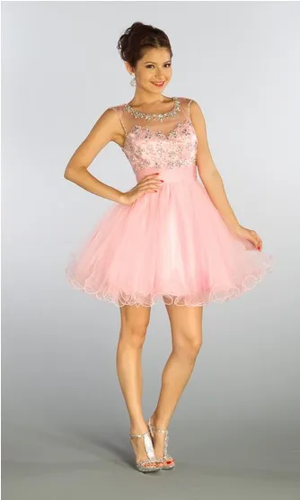 

free shipping 2018 crystal beaded elegant formal gowns party prom gown short pink blue tulle vestido de noiva bridesmaid dresses