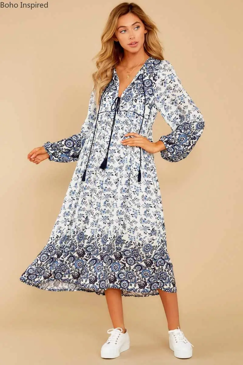 Богемный Вдохновленный розового цвета в стиле бохо платье из искусственного