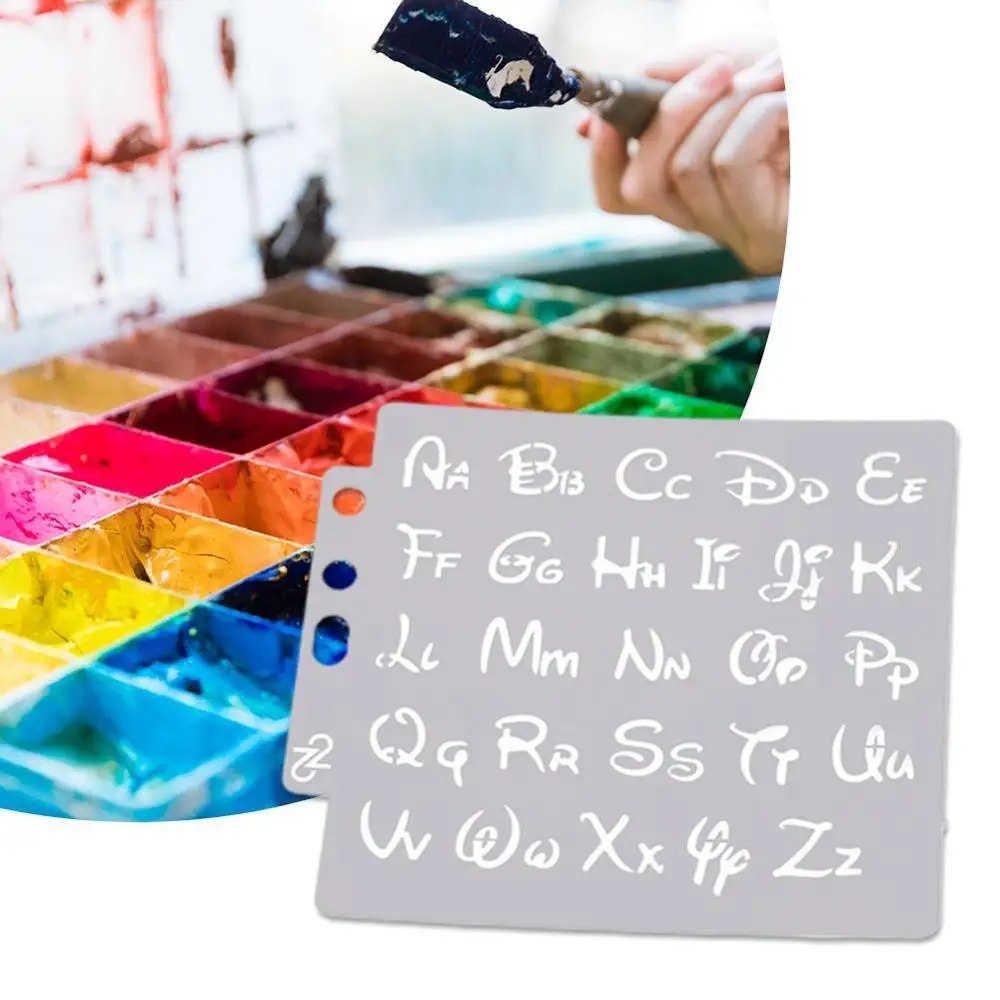 2 шт. трафареты букв алфавита шаблон живопись Скрапбукинг тиснение фотоальбом