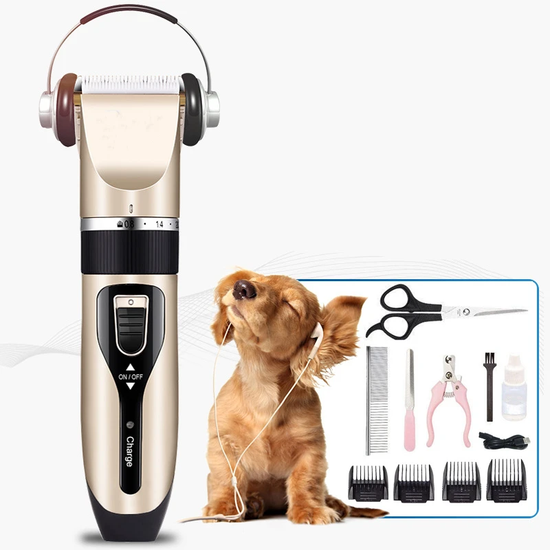 Professional Pet Dog Hair Trimmer Animal Grooming Clippers Cat Cutter Machine Shaver Electric Scissor Clipper | Дом и сад
