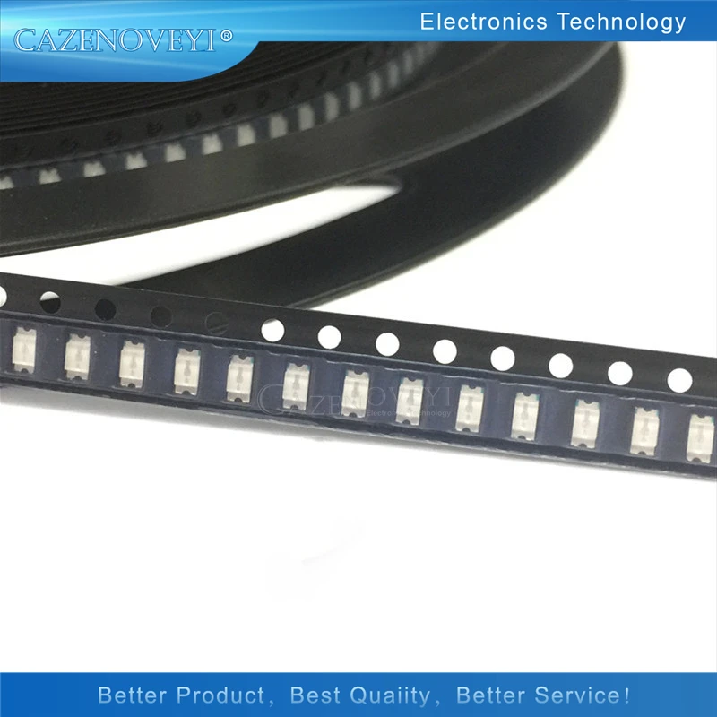 100 шт./лот 0603 SMD светодиодные диоды светло желтый красный зеленый синий белый