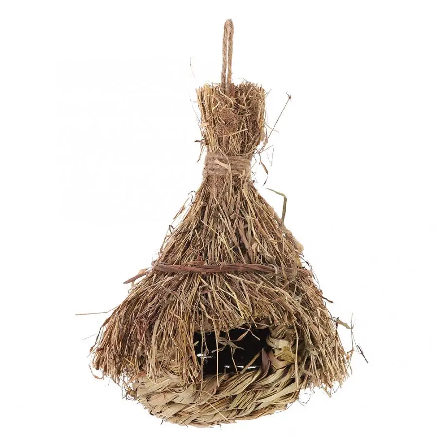 Плетеный вручную бамбуковый лист птичье гнездо подвесной домик для отдыха в виде