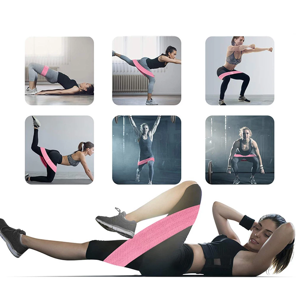 4 шт./компл. бедра упражнения попа Сопротивление Йога приседания хип группа