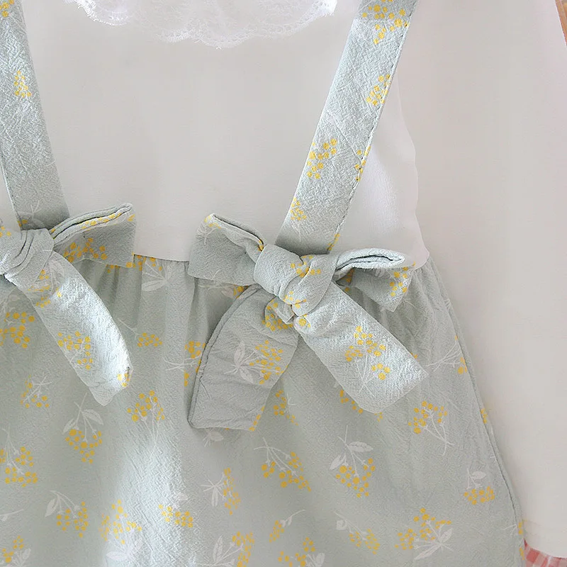 Платье для новорожденных весенняя одежда маленьких девочек розового и зеленого