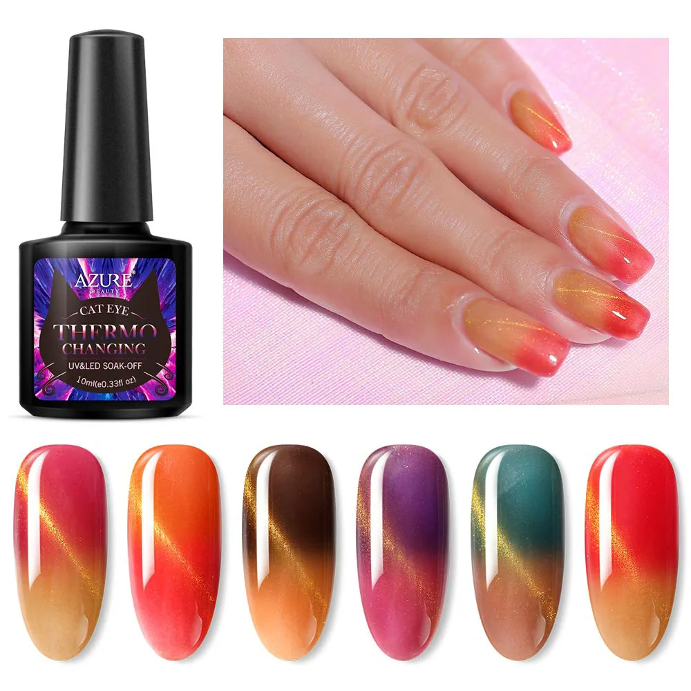 Modelones изменение температуры цвет Магнитный светодиодный гель замачиваемый