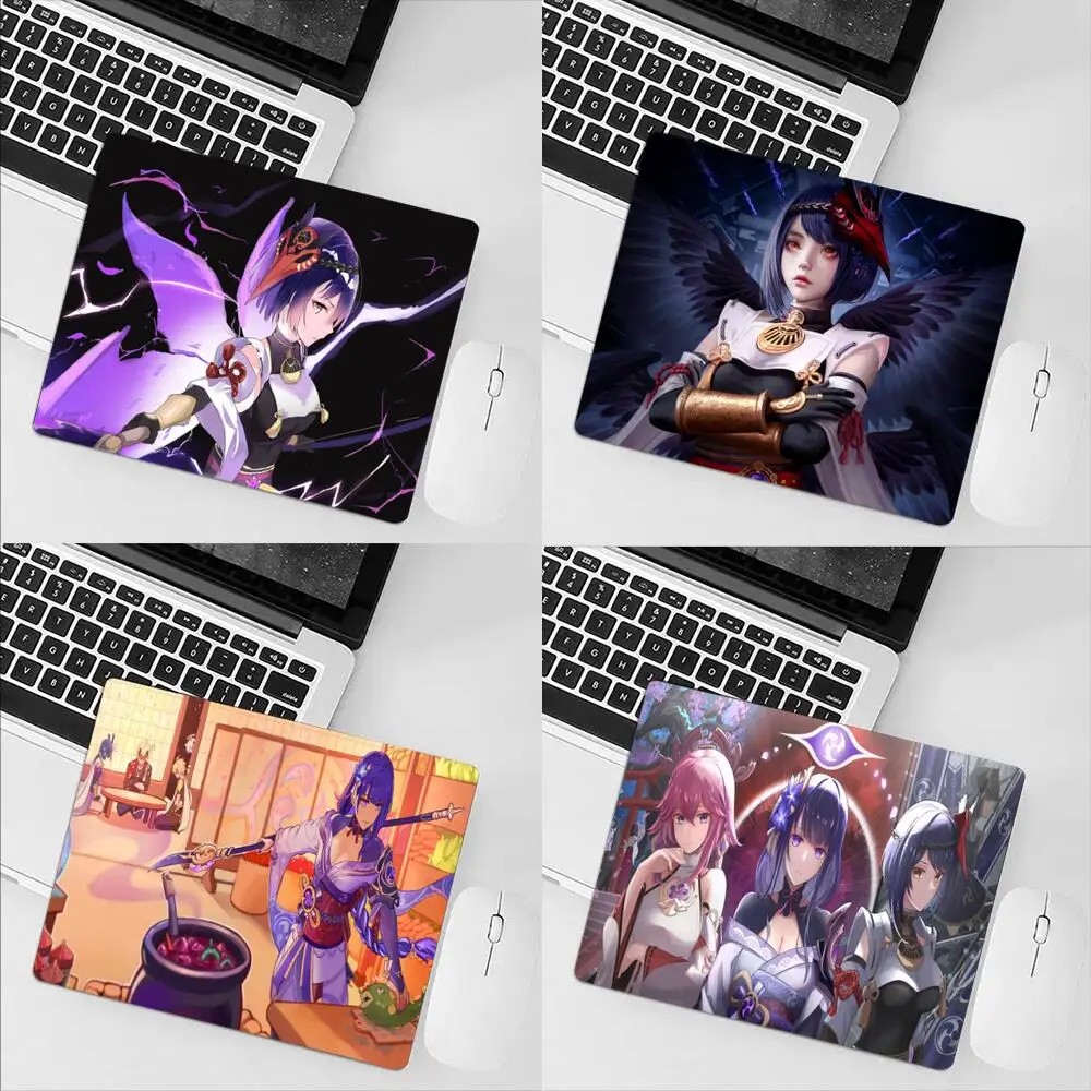 

Gaming Mouse Pad Cs Kujou Sara Genshin Impac Kawaii Pads Cute Mousepad Laptops Anime Small Gamer Desk Mat Pc Carpet Laptop Mats