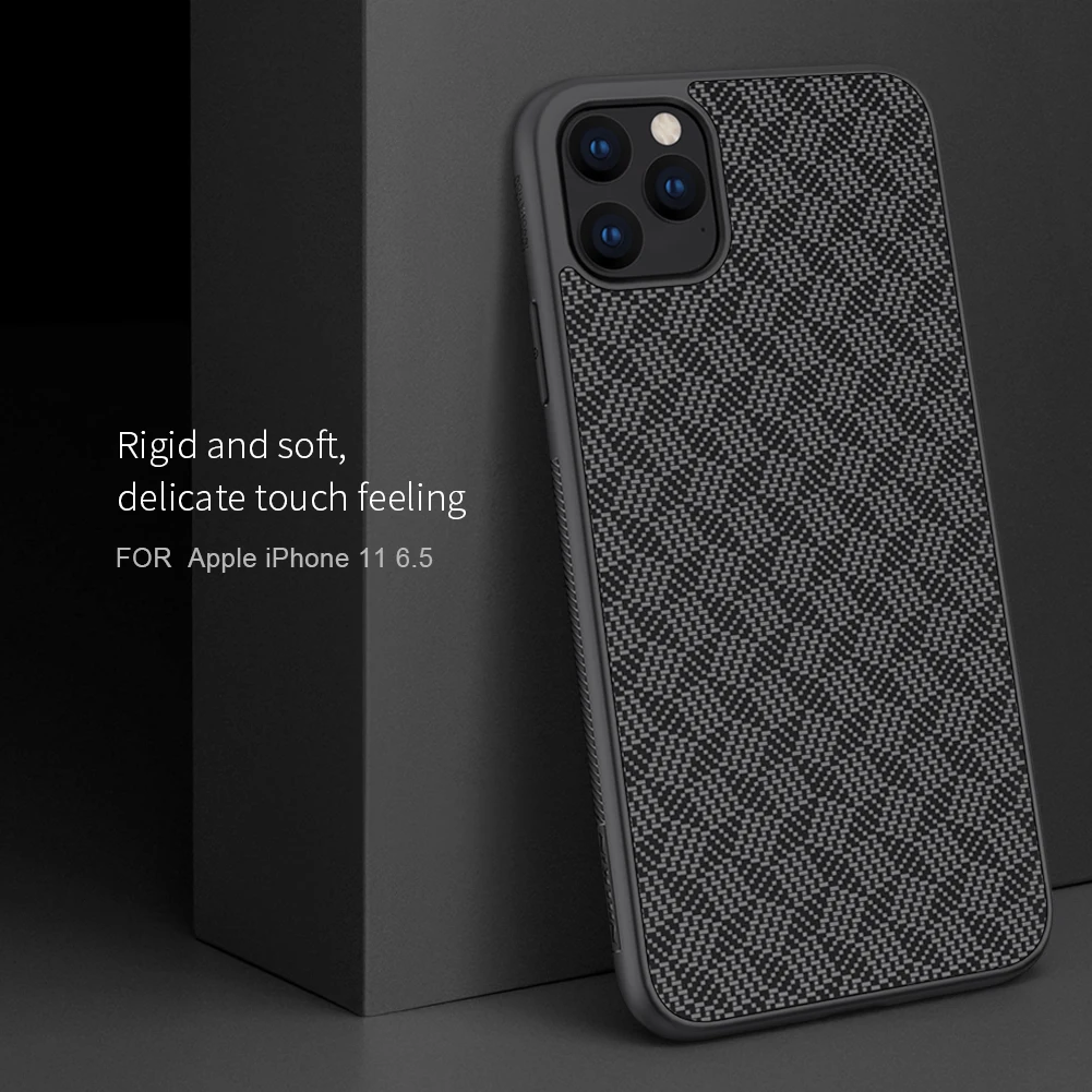 Чехол Nillkin для iPhone 11 Pro Max X Xr Xs Max, жесткий пластиковый чехол из углеродного волокна для iPhone 11 Pro Max