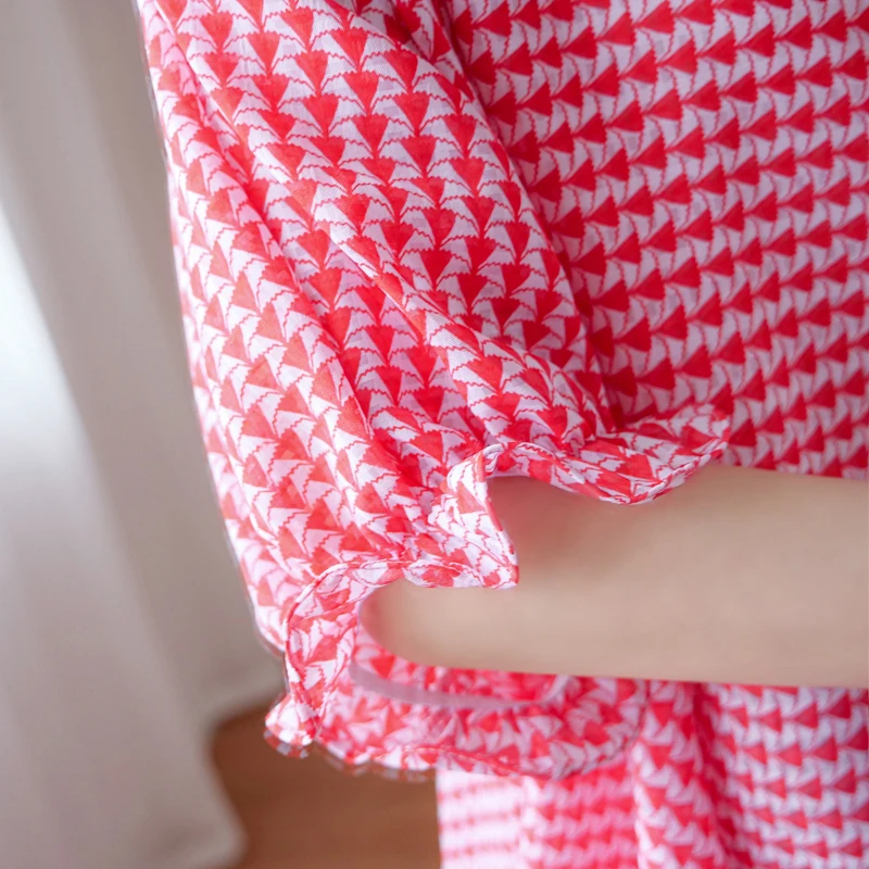 

Plus Size Women's Age-reducing Summer Clothes Fat Girl Western Style Loose All-match Blouse Printing Bat Sleeve T-shirt Fashion