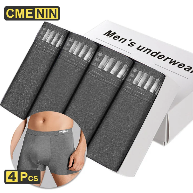 

CMENIN 4Pcs Free Shipping Cotton Sexy Boxer Man's Underwear Men Breathable Men's Underpants Boxershorts Men Boxer For Men CM009