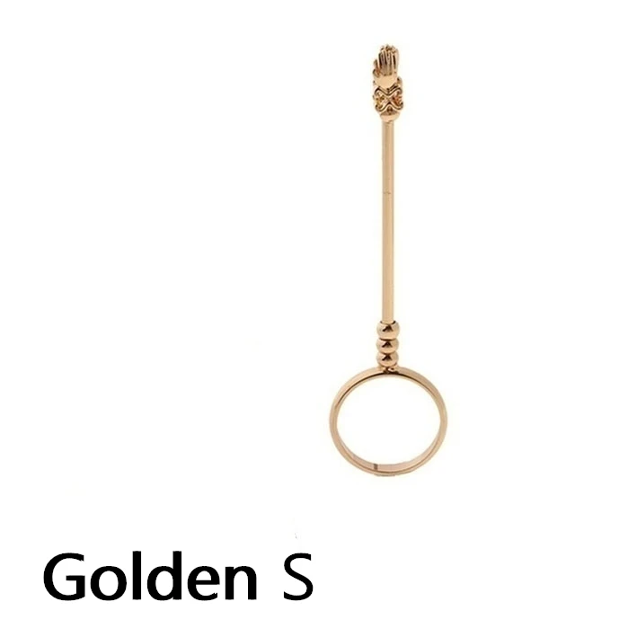 Golden S Курительная сигарета, кольцо на палец, коптильня, сигарета, ручной держатель для женщин, подарки на Рождество и год, курительная сигарета, держатель, кольцо - Цвет: Golden S