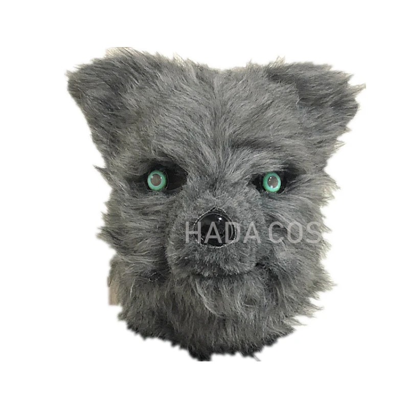 Маска из лисы имитация уплотнения плюшевый капюшон на все лицо 3D мир демон волк