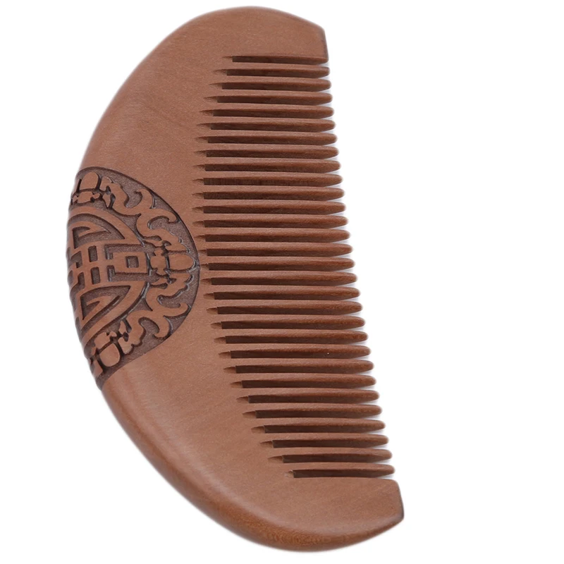 

New Arrivals Women Man Healthy Comb Natural Peach Fragrant Anti-static Natural Wood Hair Care Comb
