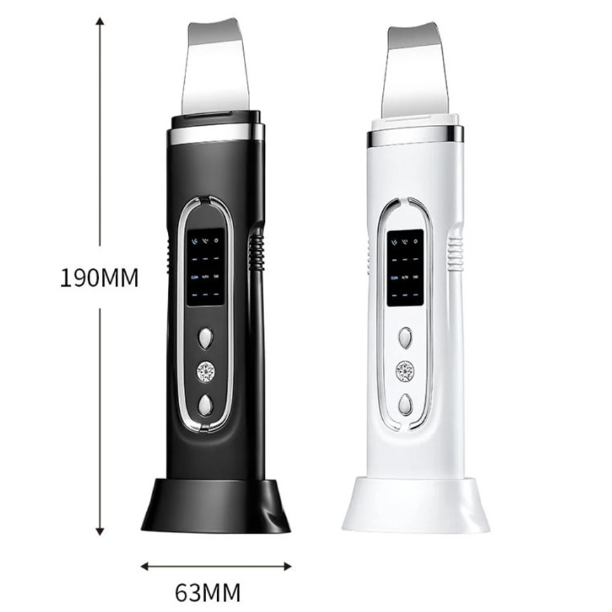 

EMS Ultrasonic Skin Scrubber Skincare Peeling Facial Cleaning Beauty Tool Acne Blackhead Remover Ultrasound Face Care Machine