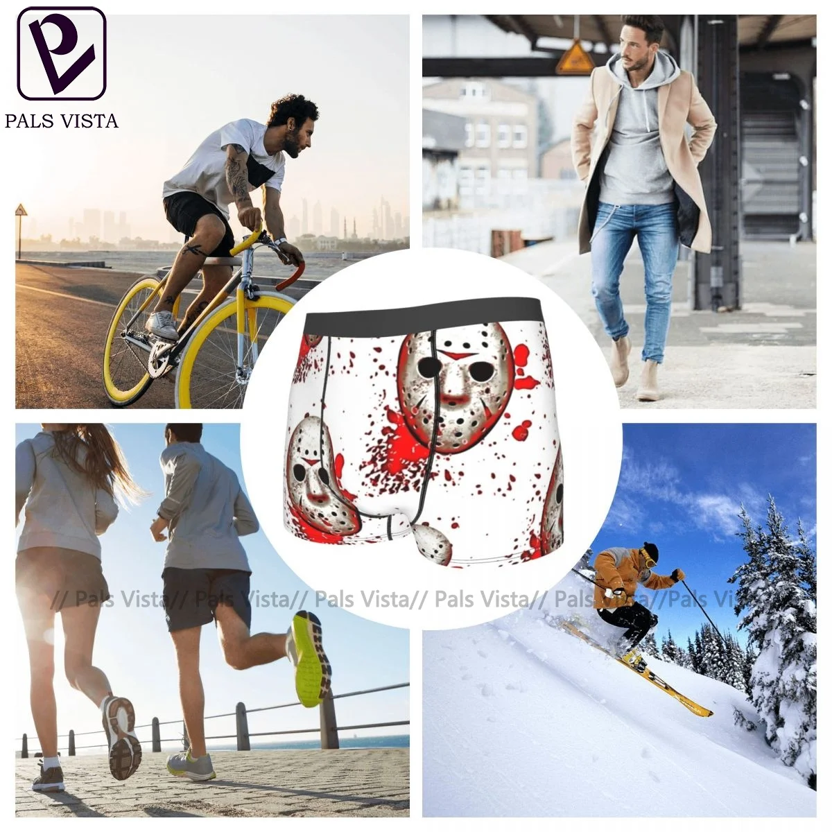 

Friday 13Th Underwear Customs Polyester Pouch Trunk Trenky Men Plain Boxer Brief