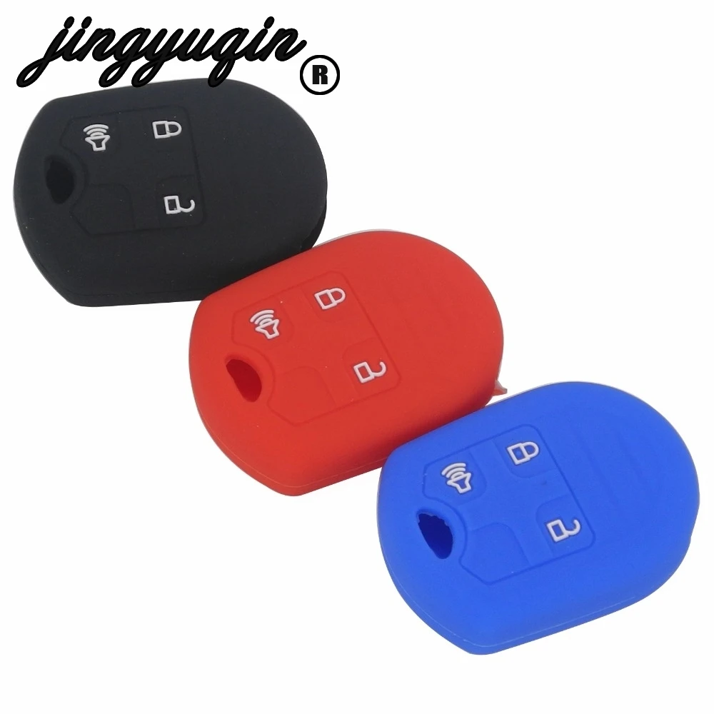 Чехол jingyuqin 3B для Ford Flex F150 F250 F350 F450 Explorer Edge Mustang Pro Taurus Fusi styling|car key case cover|key for carcar silicone