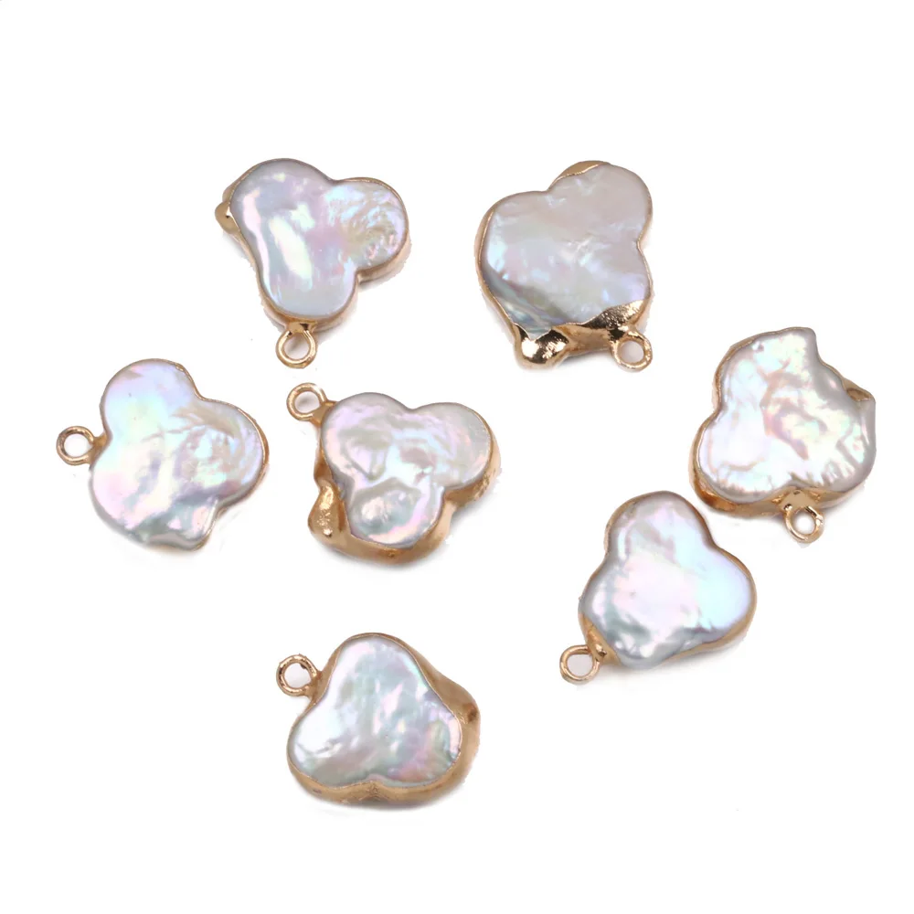 Подвески из натурального пресноводного жемчуга соединители для ювелирных