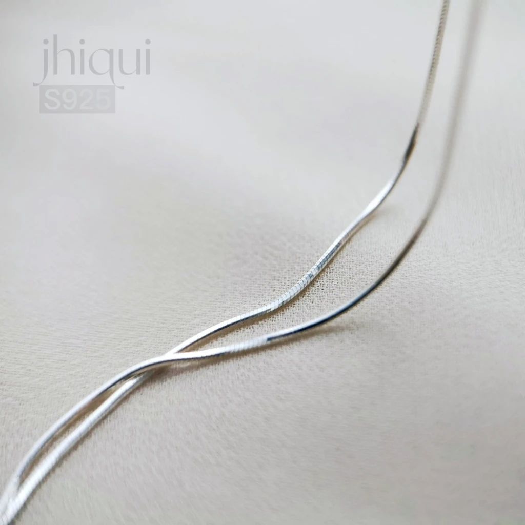 

Серебряная змеиная цепочка 10 см 0,8/1,15 мм для изготовления ювелирных изделий своими руками J1606