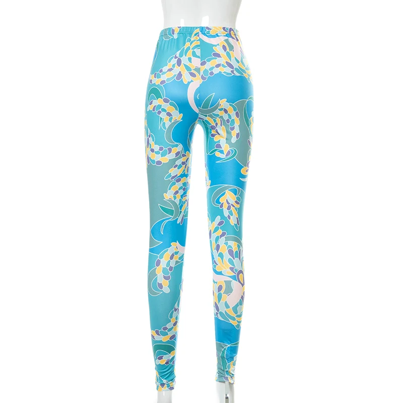 

Cutenova Casual Pants Womens Summer 2021 Printed Slim fit Soft Comfortable Y2K Pencil Pants Female Casual Streetwears