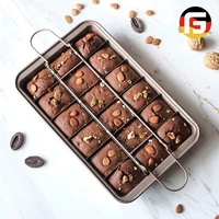 brownie non stick cake pan mold square baking pan bread baking tools thickened solid bottom brownie pan baking tray