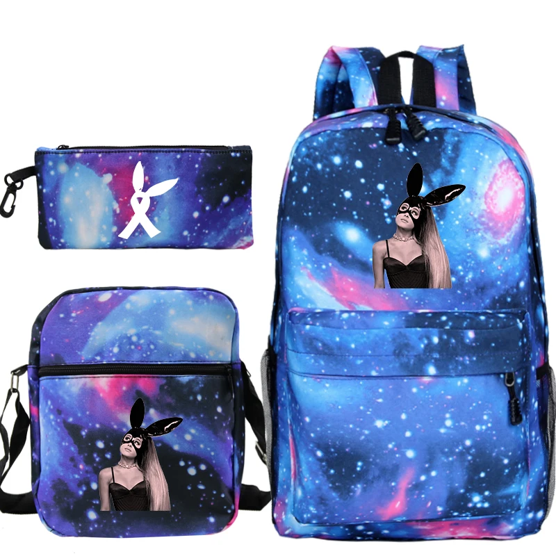 Модная сумка Mochila Ariana Grande, рюкзак с принтом, школьная сумка для мальчиков и девочек, сумка для путешествий/ноутбука, сумка с ручкой через плечо, сумка