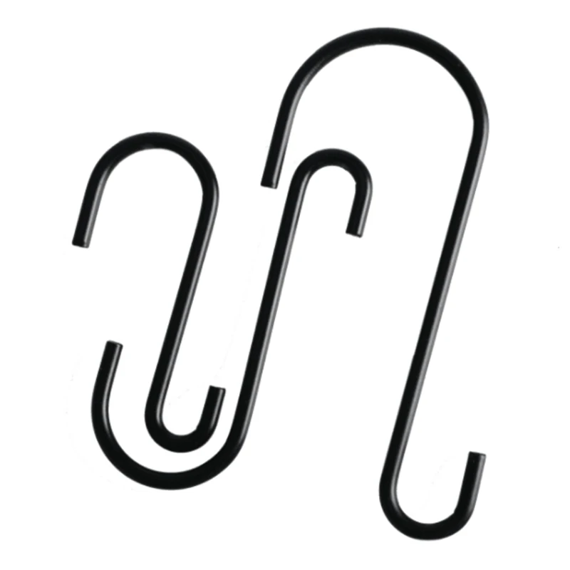 

10pcs S Hooks Hanging Hook Heavy Duty Hangers for Hanging Clothes Pans Pots Plants Bags Towels Kitchen Bedroom