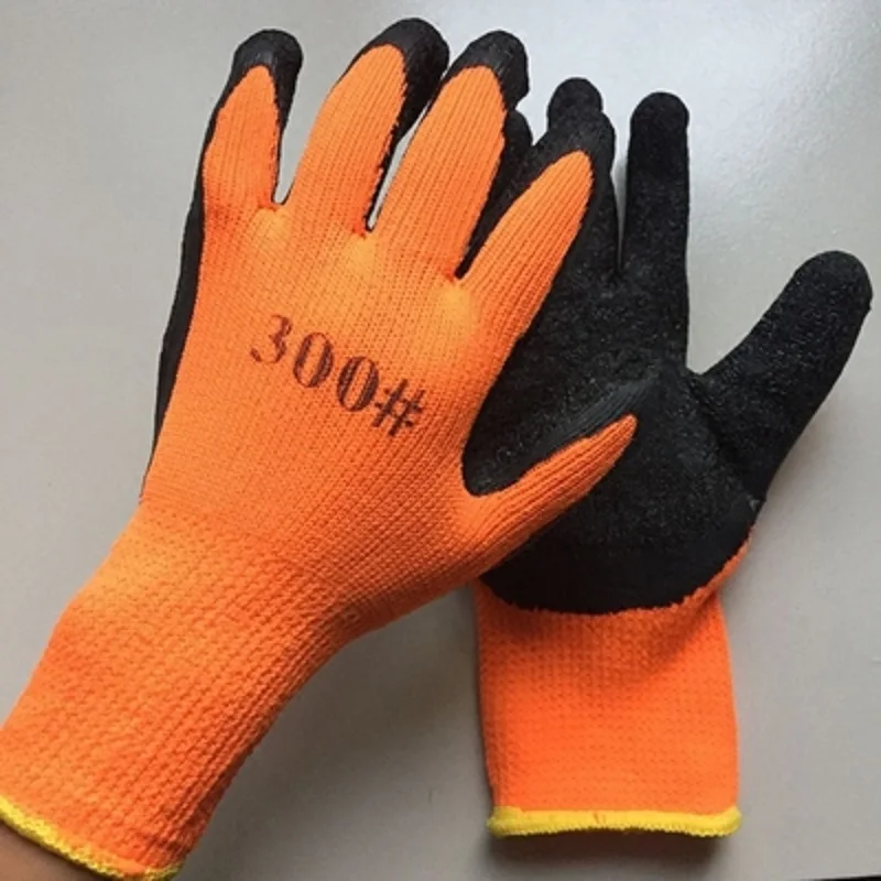 10 пар рабочих тепловых перчаток водонепроницаемое латексное покрытие