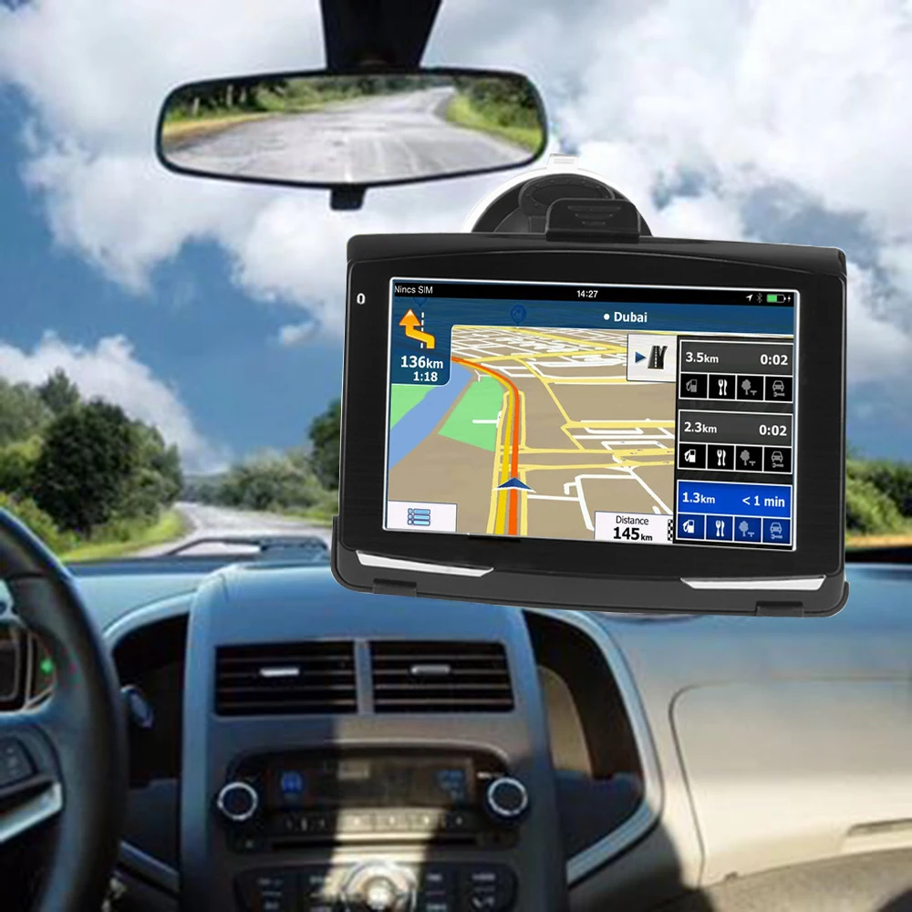 Автомобильный GPS навигатор 5 дюймовый ЖК экран FM спутниковая голосовая навигация