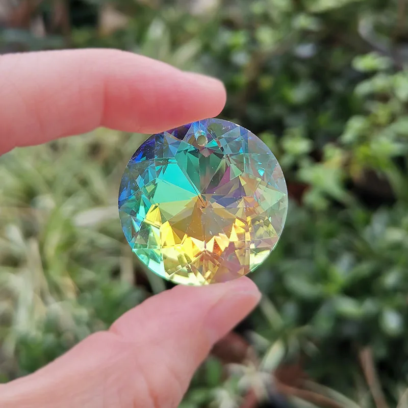 

2pcs 30mm Crystall Suncatcher Sunflower Chandelier Prism Glass Hanging Pendant Faceted Chakra Home Wedding Window Decor Figurine