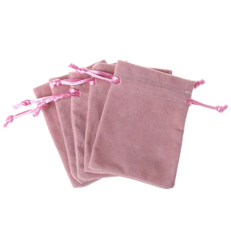 pink 5 шт Подземелья и Драконы кости мешок бархат шнурок сумки Таро карты ювелирных изделий мешок - Цвет: pink