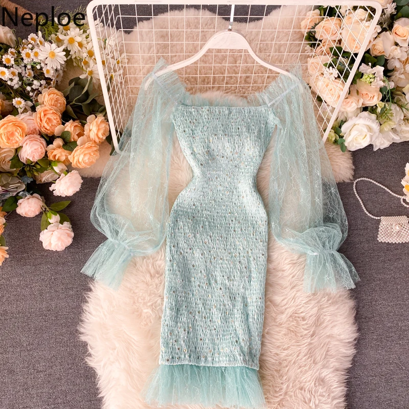 Женское кружевное платье с вырезом лодочкой Neploe розовое облегающее высокой