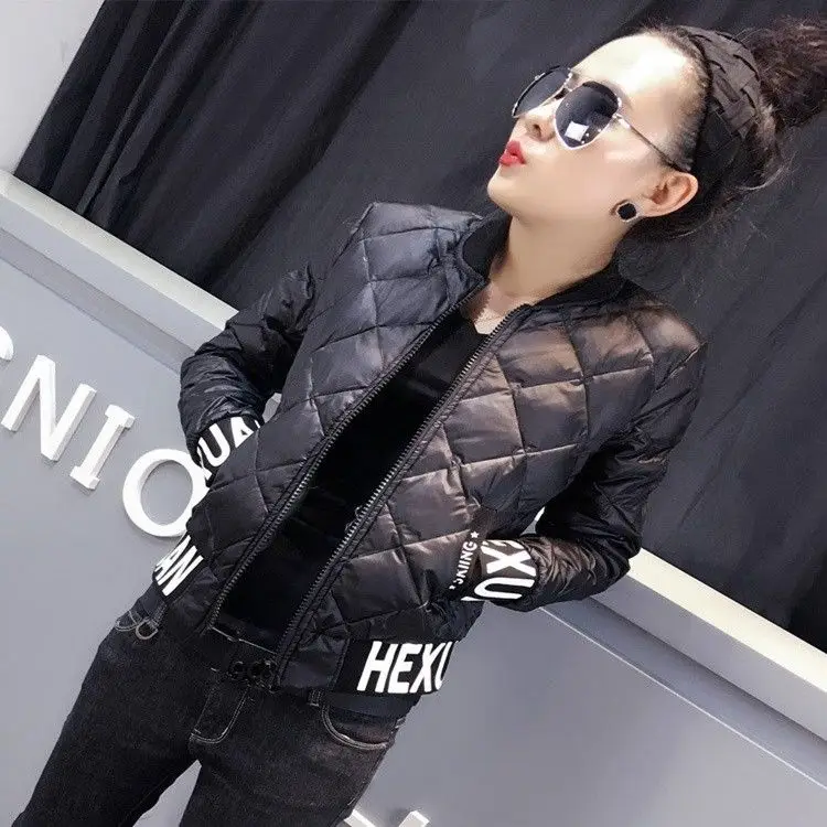 

Women's jacket for fall/winter 2021 new style cotton-padded jacket Slim short padded jacket plus size light and fashionable padd