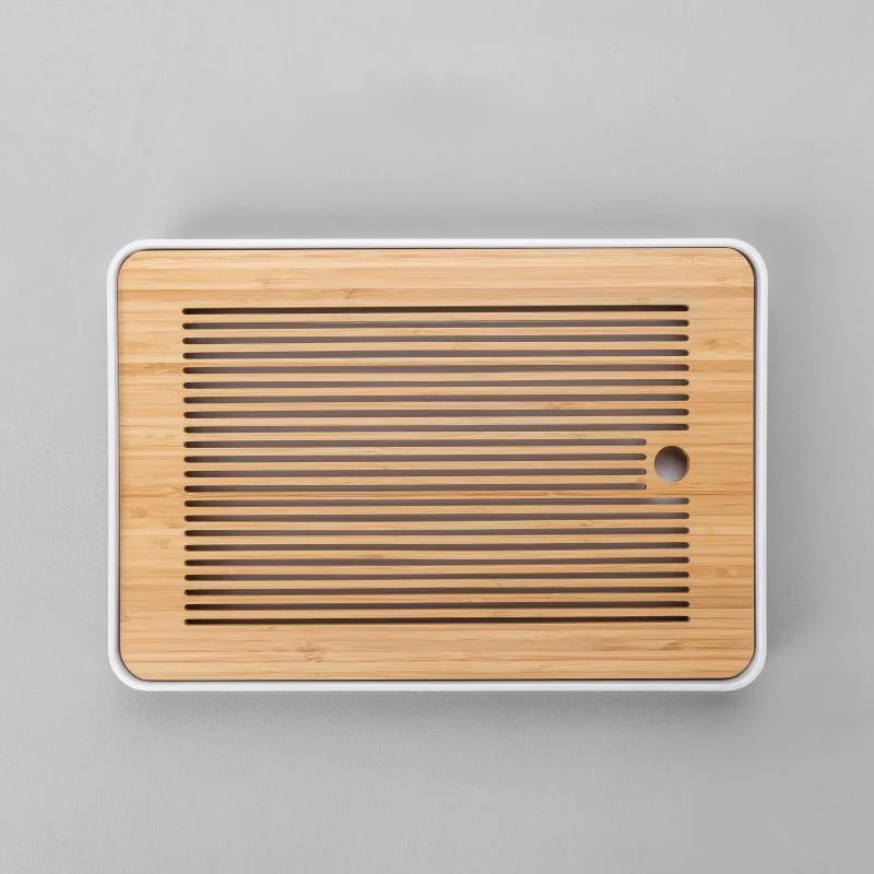 

Simple Chinese Kung Fu Tea Table Set Tray Creative Japanese-style Tea Serving Tray Bamboo Vintage Vassoio Kitchen Tools DI50CP