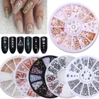 Смешанный декоративный камень для ногтей, цветные Стразы для ногтей, нестандартные бусины, украшения для ногтей в колесах, кристаллы для УФ-геля, сделай сам