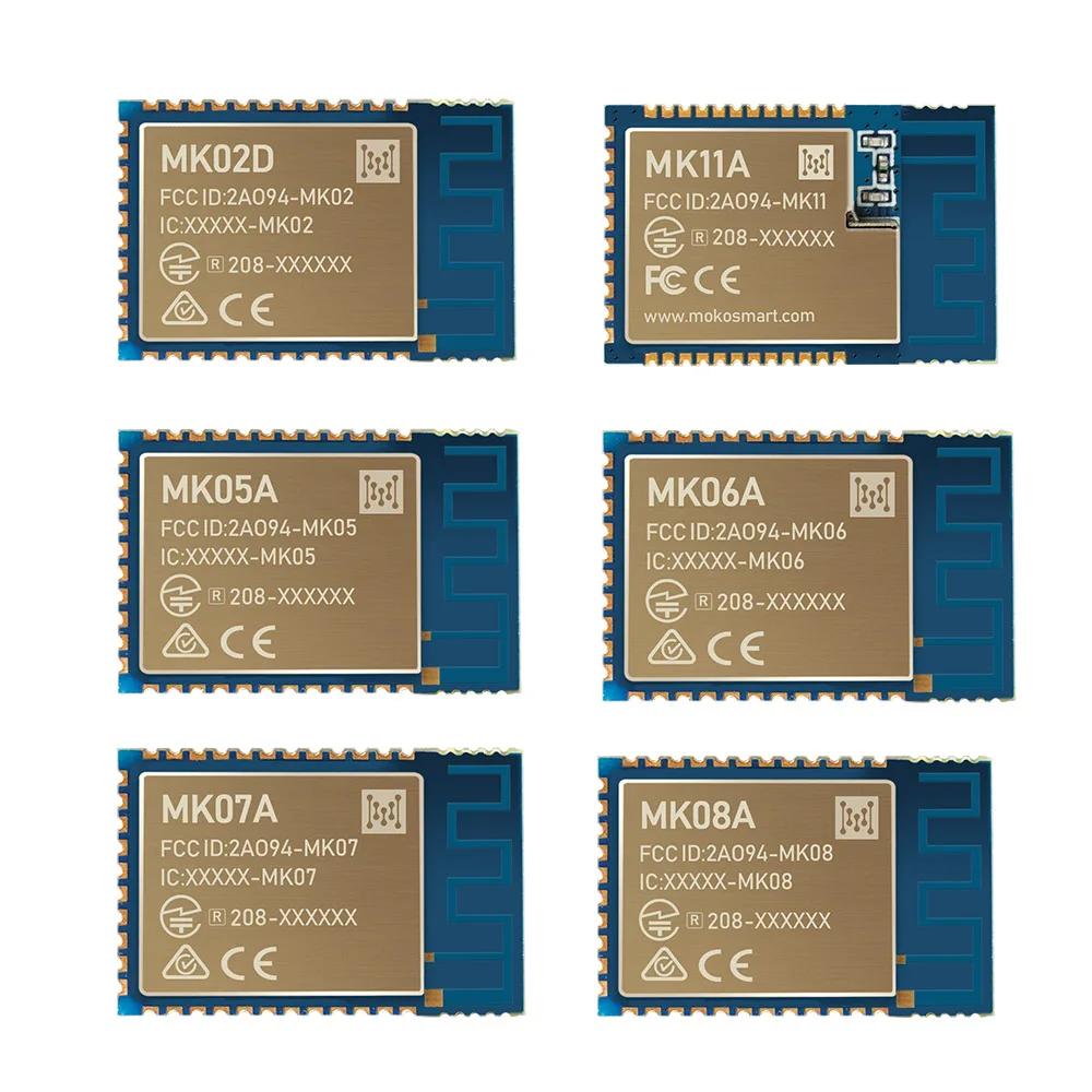 

Nordic nRF52832 Bluetooth Module MK01/02/05/06/07/08/11/14/15 High performance Low Energy Bluetooth Moduel for IOT solution