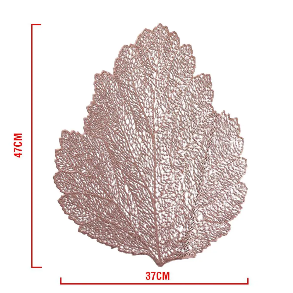Simulation Palm Leaf Cup Coffee Table Mats Kitchen Christmas Placemat for Dining Coasters Hollow Nonslip | Дом и сад