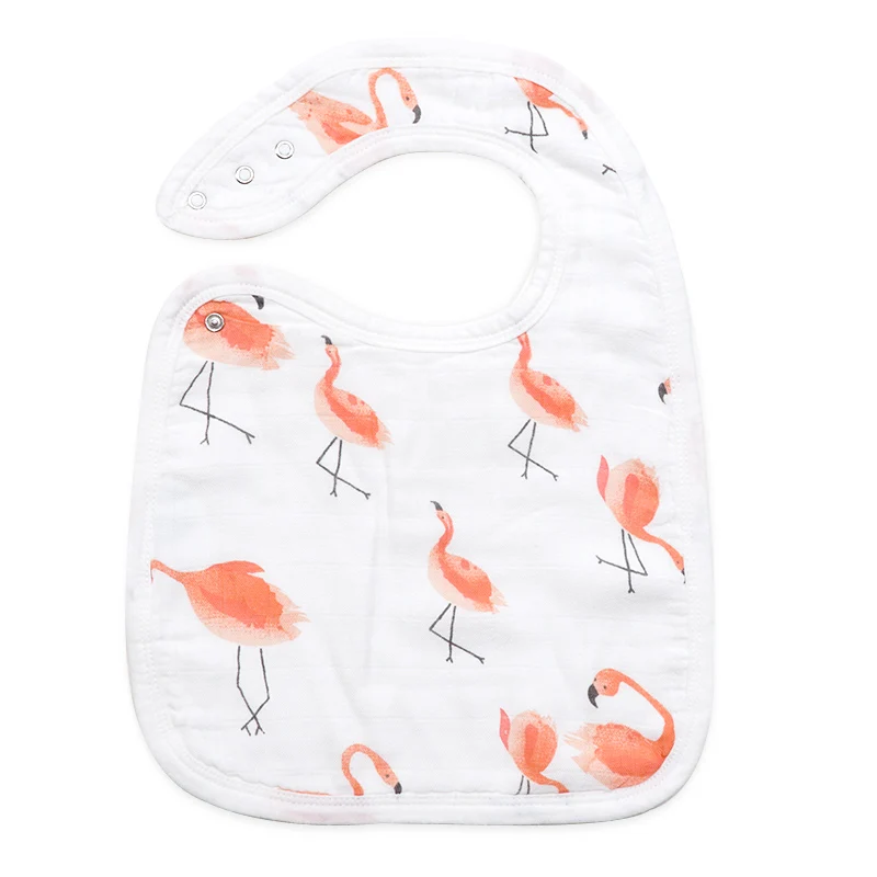 Flamingo Muslinlife детские нагрудники Новинка бамбуковый хлопок высокого качества Babadores Para Bebe слюнявчик для младенца полотенце для мальчиков и девочек - Цвет: Flamingo