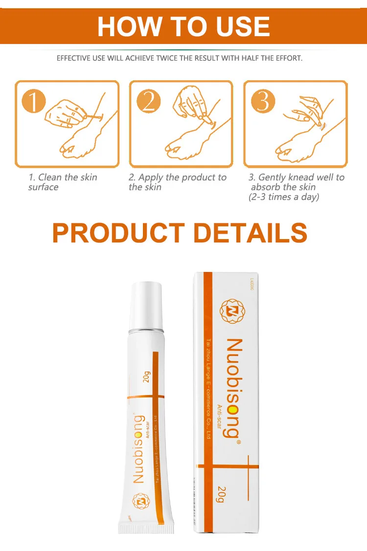 20g Nuobisong Removal Scar Gel Cream Repair Stretch Mark Anti-inflammatory Repairing Skin Care TSLM2 | Красота и здоровье