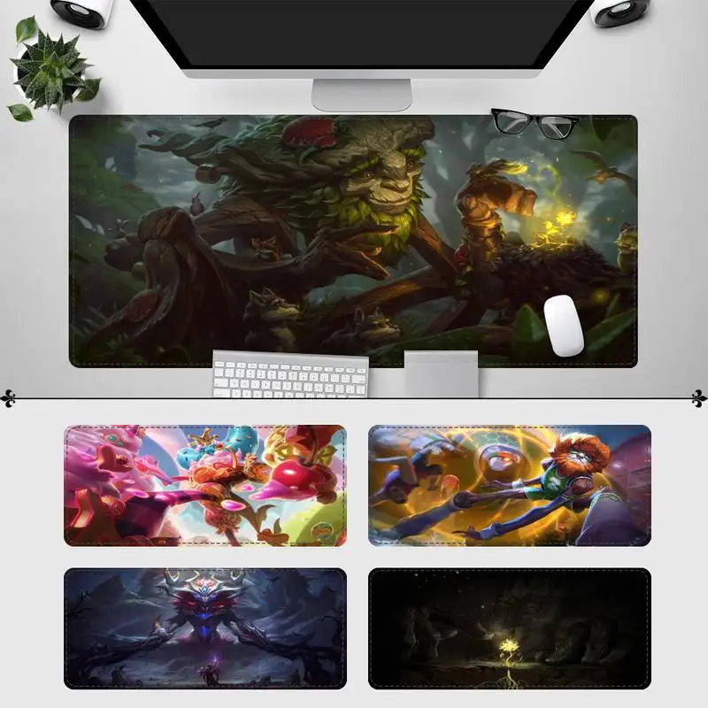 

Girly League of Legends Ivern Mouse Pad Gamer Keyboard Maus Pad Desk Mouse Mat Game Accessories For Overwatch