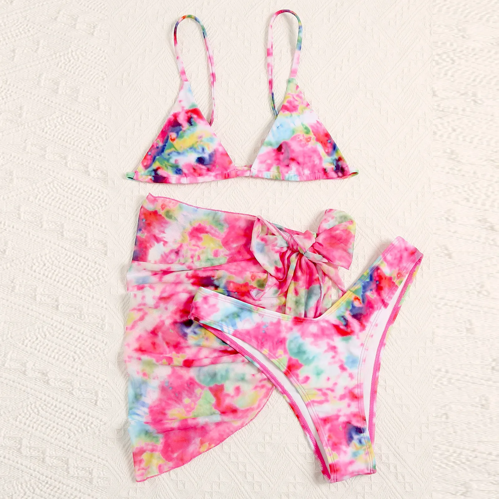 

2021 Bikini Swimwear Swimsuit Women Solid Bathing Suit Green Neno Bikini Set With Pad Female High Waist Beachwear Biquini