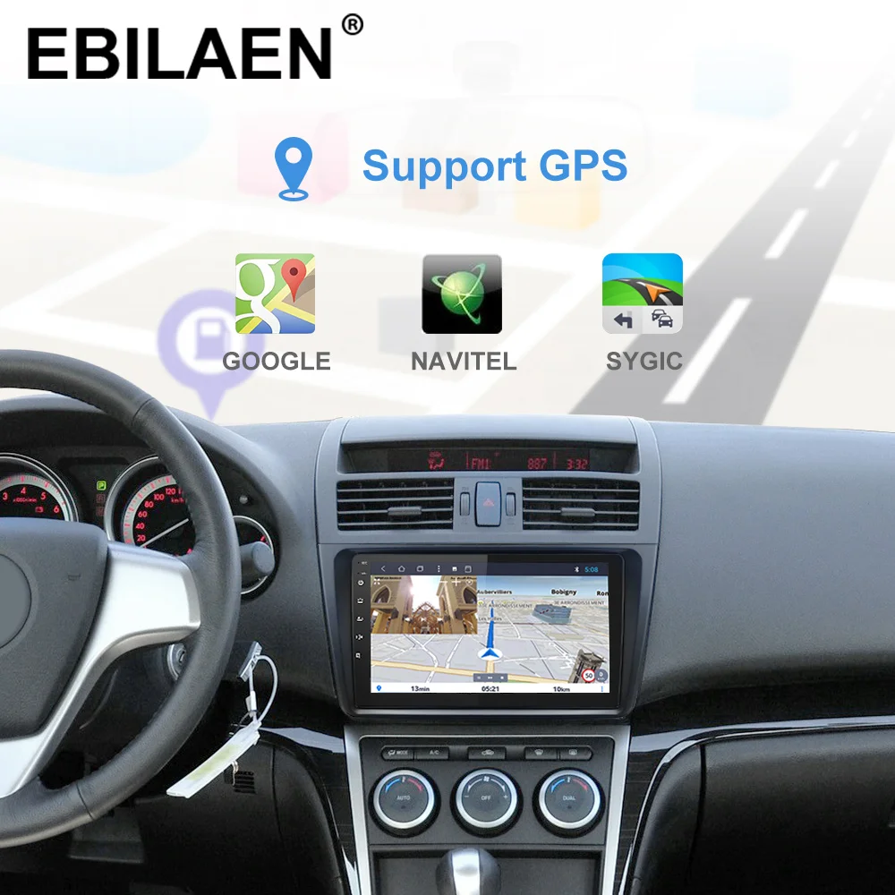Автомобильный Радио мультимедийный плеер для Mazda 6 Gh 2008- 2Din Android 9,0 Авторадио gps навигация мазда 6 II Ультра магнитофон